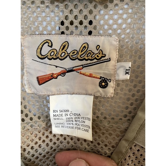 Vintage Cabelas Mens XLarge Fly fishing Vest In Really Good Condition - Picture 5 of 6